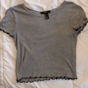 Forever 21 Gray Top
